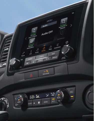 2024 Nissan Frontier 9 inch touchscreen display